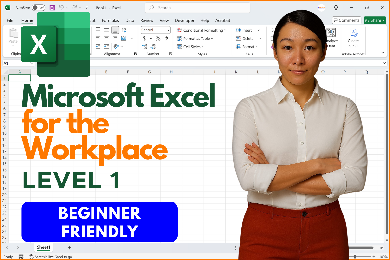 Microsoft Excel for The Workplace – Level 1 – Beginner